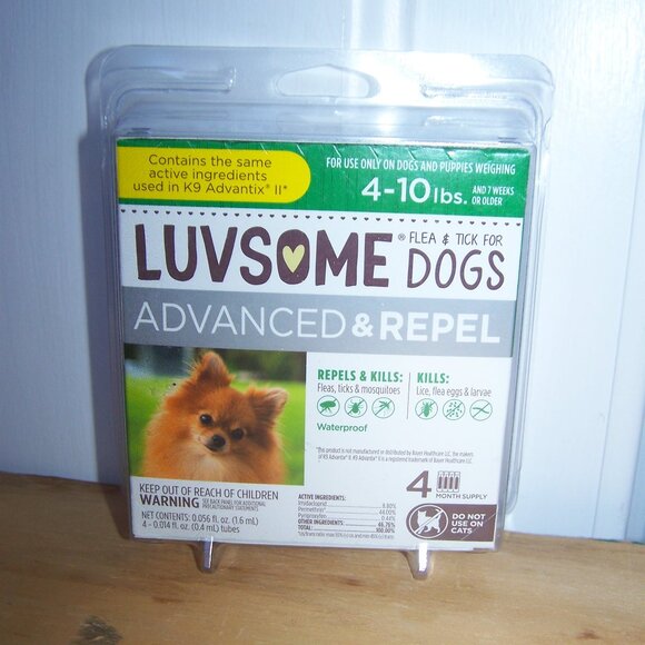 Luvsome Other - Luvsome Flea & Tick for Dogs (4-10 lbs) NWB
